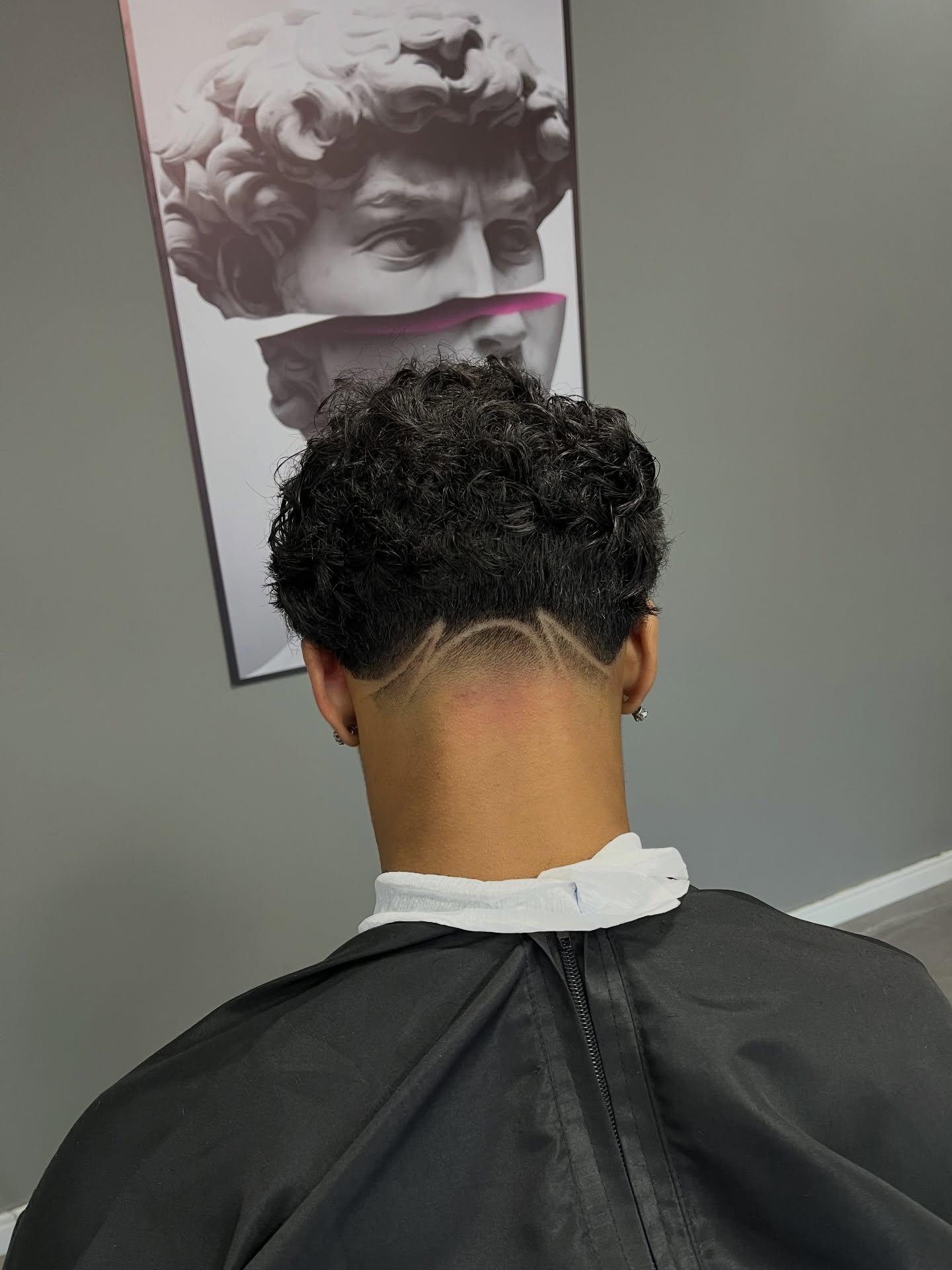 Corte masculino com acabamento preciso